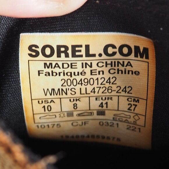 Sorel Evie II Suede Wedge Ankle Side Zip Booties Brown LL4726-242 Women's 10 - Picture 10 of 11